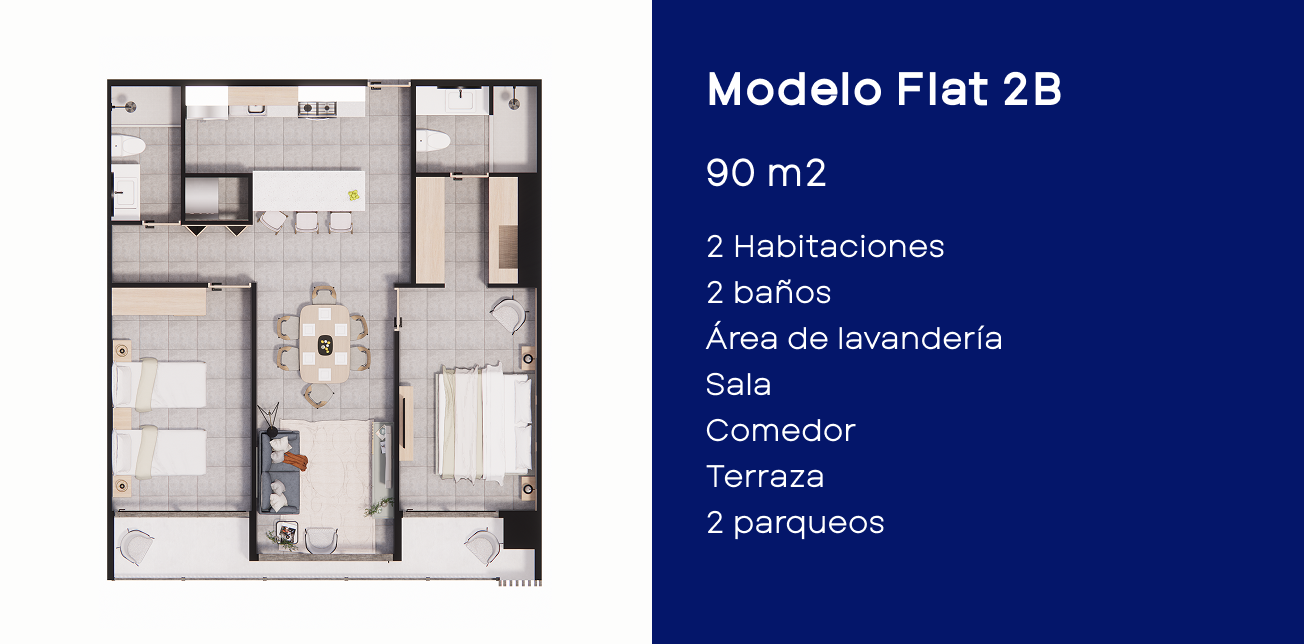Modelo Flat 2B