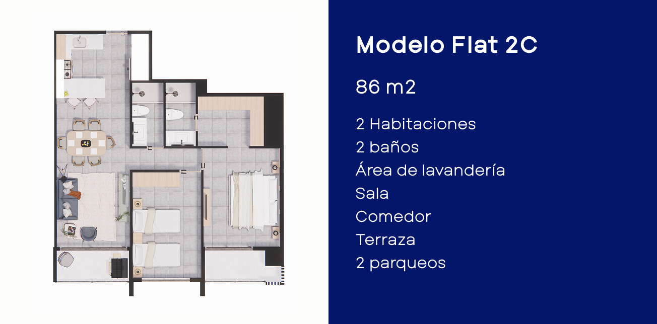 Modelo Flat 2C